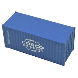Container 20 pieds Cosco bleu